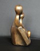 figurki i rzeźby Rzeźba z gipsu Para Zakochanych brąz wys. 12,3 cm 1