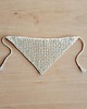 apaszki Bandana szydełkowa ecru bawełniana chustka handmade 1