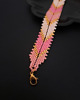 bransoletki ze szkła Różowo-Złota Bransoletka z Koralików "Pink Chevron" 4