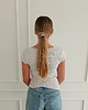 gumki do włosów Gumka jedwabna, scrunchie, vintage bloom MIDI 4