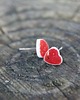 kolczyki ceramiczne Serduszka z Makowej Polany - Ceramiczne kolczyki sztyfty 4