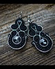 kolczyki soutache Czarne kolczyki sutasz 1