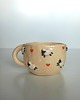 kubki Ceramiczny ręcznie robiony kubek w owieczki 2
