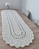 obrusy i serwetki Bieżnik owalny szydełkowy ze sznurka bawełnianego 50cmx150cm 3