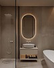 lustra stojące i wiszące LUSTRO LED PODŚWIETLANE OWALNE 80X50 cm ŚCIENNE DO GARDEROBY ŁAZIENKI SALON 1