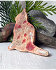 magnesy Kotek w plamki - ceramiczny rustykalny magnes raku 1