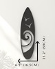 Ozdoby na ścianę Deska surfingowa nowoczesna -boho ozdoba 3d dla surferów 1