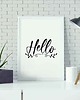 plakaty Plakat motywacyjny z napisem HELLO 1