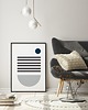 plakaty Plakat Gray geo 3
