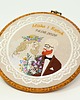 Ślub - inne Haft ślubny w tamborku 20 cm, indywidualna pamiątka ślubna, rocznicowa 50 3