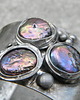 bransoletki wire wrapping Fioletowe perły    - BRANSOLETA MANKIET - CUFF 3