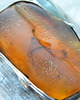 bransoletki wire wrapping Bursztyn / chalcedon -  bransoleta mankiet CUFF 4