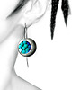 kolczyki wire wrapping Srebrne kolczyki wiszace TURQUOISE MELANGE 4
