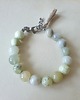 bransoletki z kamieni naturalnych Bransoletka  BOHO ART naturalny jadeit 1