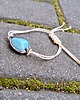 bransoletki wire wrapping Amazonit na lato  - bransoletka sznurkowa 1