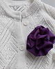 broszki Mocny fiolet - drapowana broszka 1