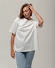 t-shirt damskie Koszulka T-Shirt z bawełny, CREAMY-WHITE 4