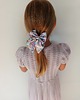dziewczynka - inne Gumka jedwabna z kokardą MINI scrunchie pastel watercolor 1