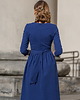 sukienki midi damskie Elegancka sukienka midi Liwia Granatowa 3