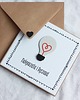 kartki scrapbooking Żarówka. Kartka ślubna z żarówką 2