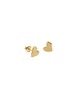 kolczyki pozłacane LANE LITTLE HEART  / recycled goldplated silver earrings 2