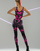 kombinezony damskie PINK TRIBAL - Kombinezon z efektem UV 3