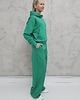 komplety damskie Aba komplet oversized kangurka i szerokie spodnie wide leg Spring green 1