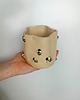 kubki Ceramiczna czarka typu gniotek w pszczółki 1