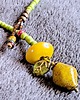 chokery Boho, uroczy naszyjnik z drobnych koralików z cytryną, PREZENT handmade 4
