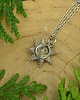 wisiory Mały wisiorek słoneczko kryształ górski wire wrapping słońce gwiazdka 1