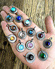 wisiory Srebrny wisiorek tribal z naturalnym kamieniem, lapis lazuli 2