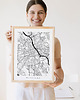 plakaty Plakat Warszawa A3 - mapa Warszawy na ścianę 1