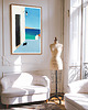 plakaty Morski widok z kotem - plakat 50x70 cm 1