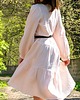 sukienki maxi damskie Luźna sukienka z muślinu jasno brzoskwiniowa BOHO 7