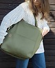 torby na ramię Lazy bag Pocket  torba zielona ekoskóra oversize 2