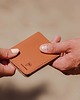portfele męskie Portfel -  Card holder - skóra wegańska z kukurydzy - cognac - unisex 3