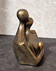 figurki i rzeźby Rzeźba z gipsu, Para Zakochanych, brązowe złoto, wys. 12 cm 3