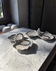 talerze, miski Ceramiczny Talerzyk Podwójna Muszla na Przekąski Na Oliwki Sery 5