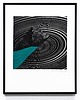 grafiki i ilustracje Grafika linoryt  pt. ,,Movement of a point ''      Sebastian Laszczyk 1