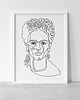 grafiki i ilustracje Prezent personalizowany - minimalistyczny linearny portret na zamówienie 3