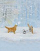 kolczyki ceramiczne Golden retriever - kolczyki ceramiczne dla miłośniczki psów 1