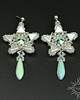 kolczyki swarovski Gwiazdy crystal AB, kolczyki z kryształami Swarovskiego, beading 2