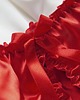 majtki damskie Majtki satynowe z dziurką Seksowne czerwone 3