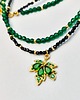 chokery Choker Zielony Liść 1