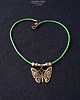 naszyjniki - inne Motyl uosobienie beztroski radości przemian w uroczym naszyjniku handmade GIFT 6