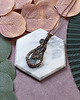 wisiory Miedziany wisiorek wire wrapping z agatem mszystym #246 3