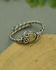 pierścionki - różne Pierścionek regulowany żółty opal wire wrapping 3