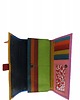 portfele damskie Portfel damski skórzany ze skrawków kolorowy przegródki na karty OLIVKA 2