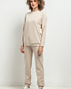 spodnie dresowe damskie Spodnie dresowe w typie jogger, MMM38, czarne 5