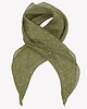 szale damskie Chusta len 100% w kolorze oliwkowej zieleni w groszki 57cm x 72cm 2